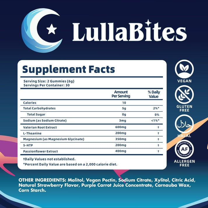 LullaBites® | Natural Sleep Gummies